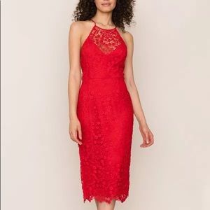 Yumi Kim She’s Mine Red Lace Dress